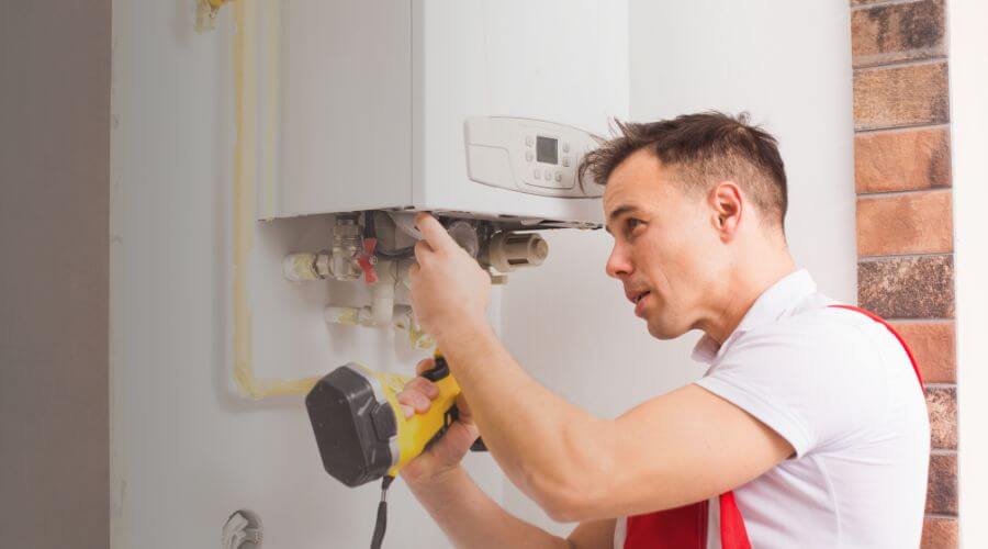 Local tankless water heater installation in Abington, MA